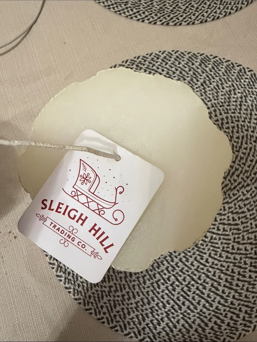 Sleigh Hill Trading Co. Snowy White Decorative Candle